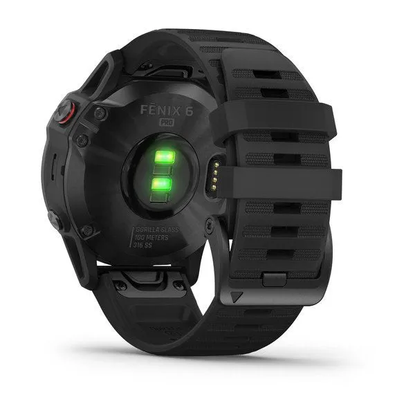 Garmin Fenix 6 Pro Smart Watch – Black with Black Band