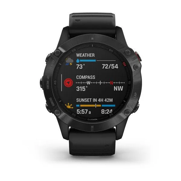 Garmin Fenix 6 Pro Smart Watch – Black with Black Band
