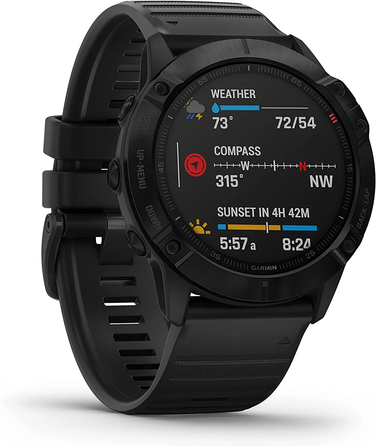 Garmin Fenix 6X Pro, Premium Multisport GPS Watch - Black with Black Band