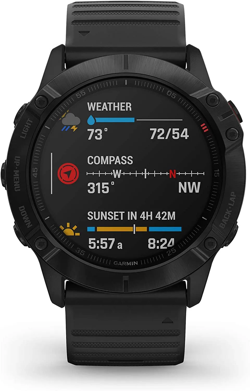 Garmin Fenix 6X Pro, Premium Multisport GPS Watch - Black with Black Band