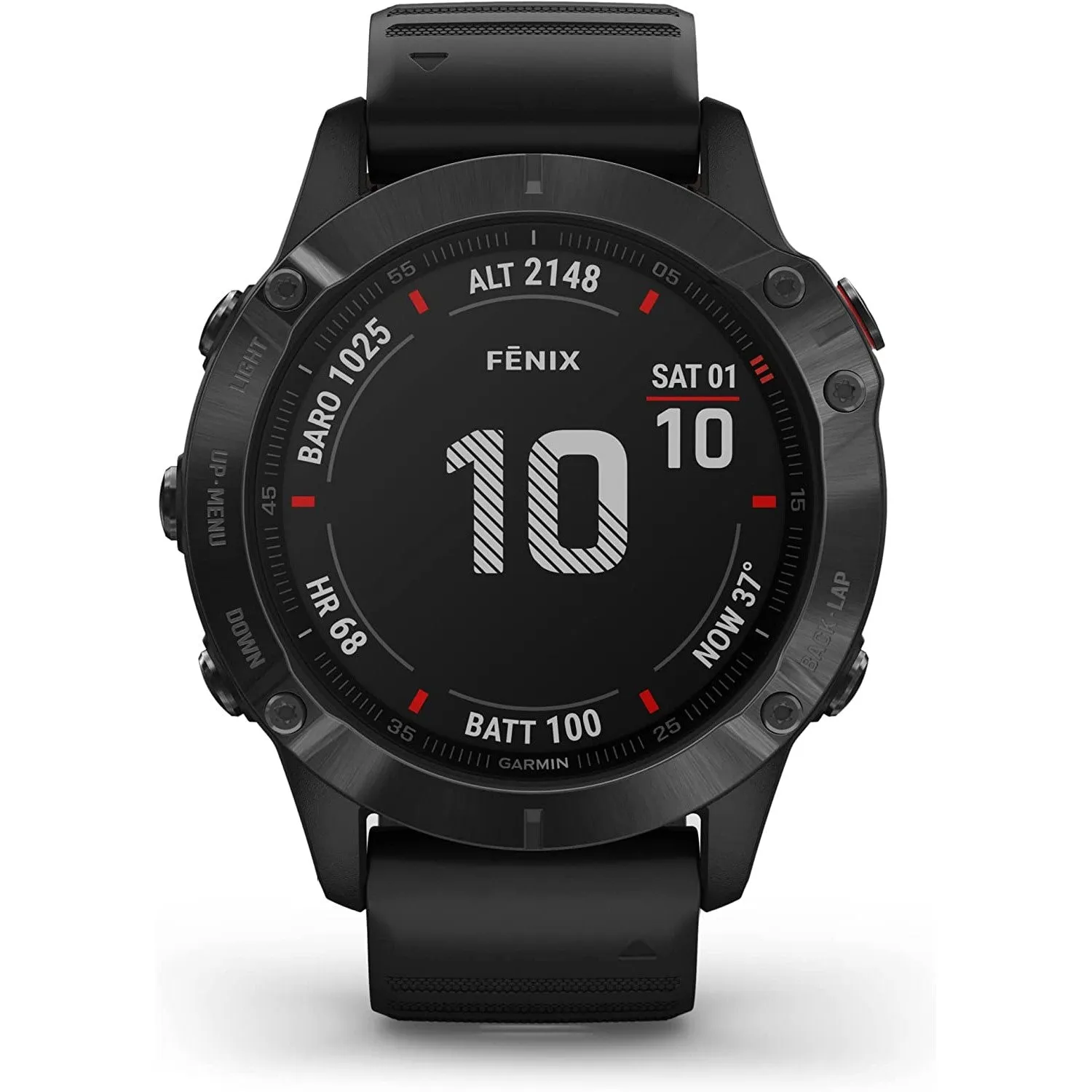 Garmin Fenix 6X Pro, Premium Multisport GPS Watch - Black with Black Band