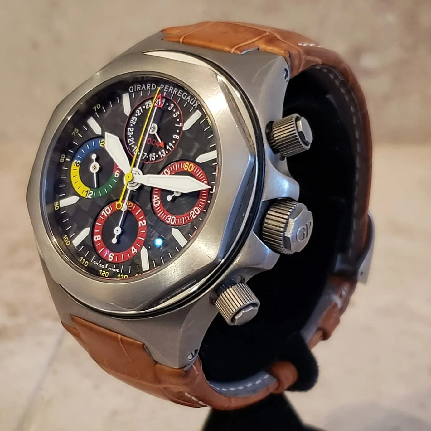 GIRARD-PERREGAUX Ferrari F2004 Wristwatch Laureato EVO 3 Chronograph Watch Ref. 80180