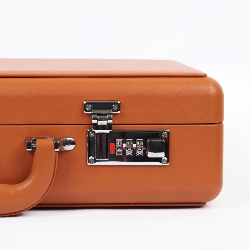 HQ Finger Print Watch Box Safe, 21 Watch Slots Marigold