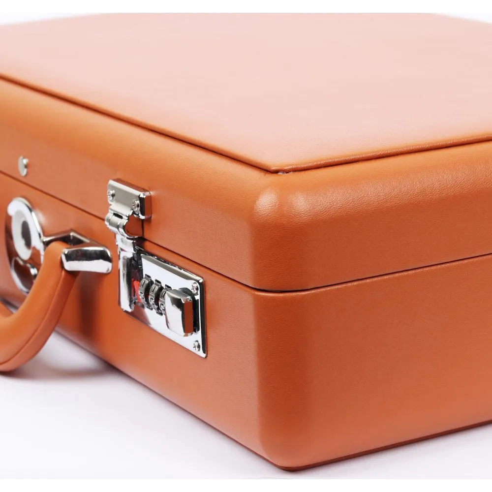 HQ Finger Print Watch Box Safe, 21 Watch Slots Marigold