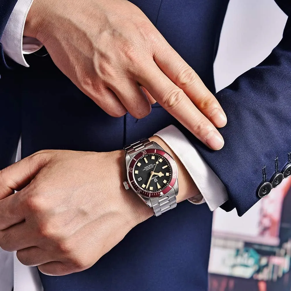 LACZ DENTON Pagani Design PD1671V2 BB58 Men's Watches Mechanical Watch for Men Luxury Automatic Watch Men NH35 100M Waterproof