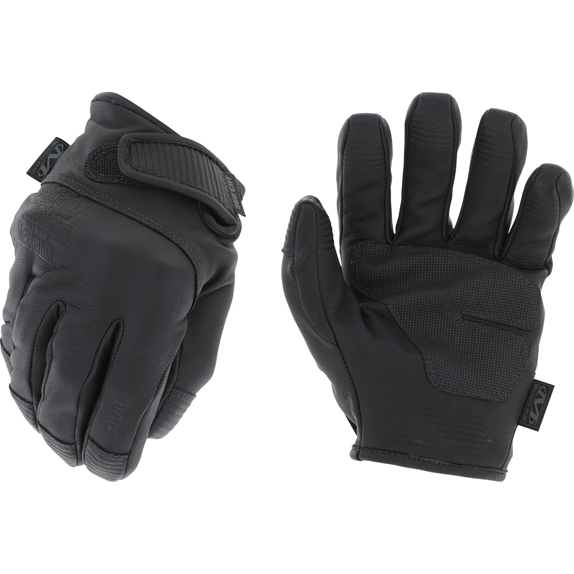Leather Needlestick Law Enforcement Gloves, Size 11, Goatskin Shell, ASTM ANSI Level A7/EN 388 Level F