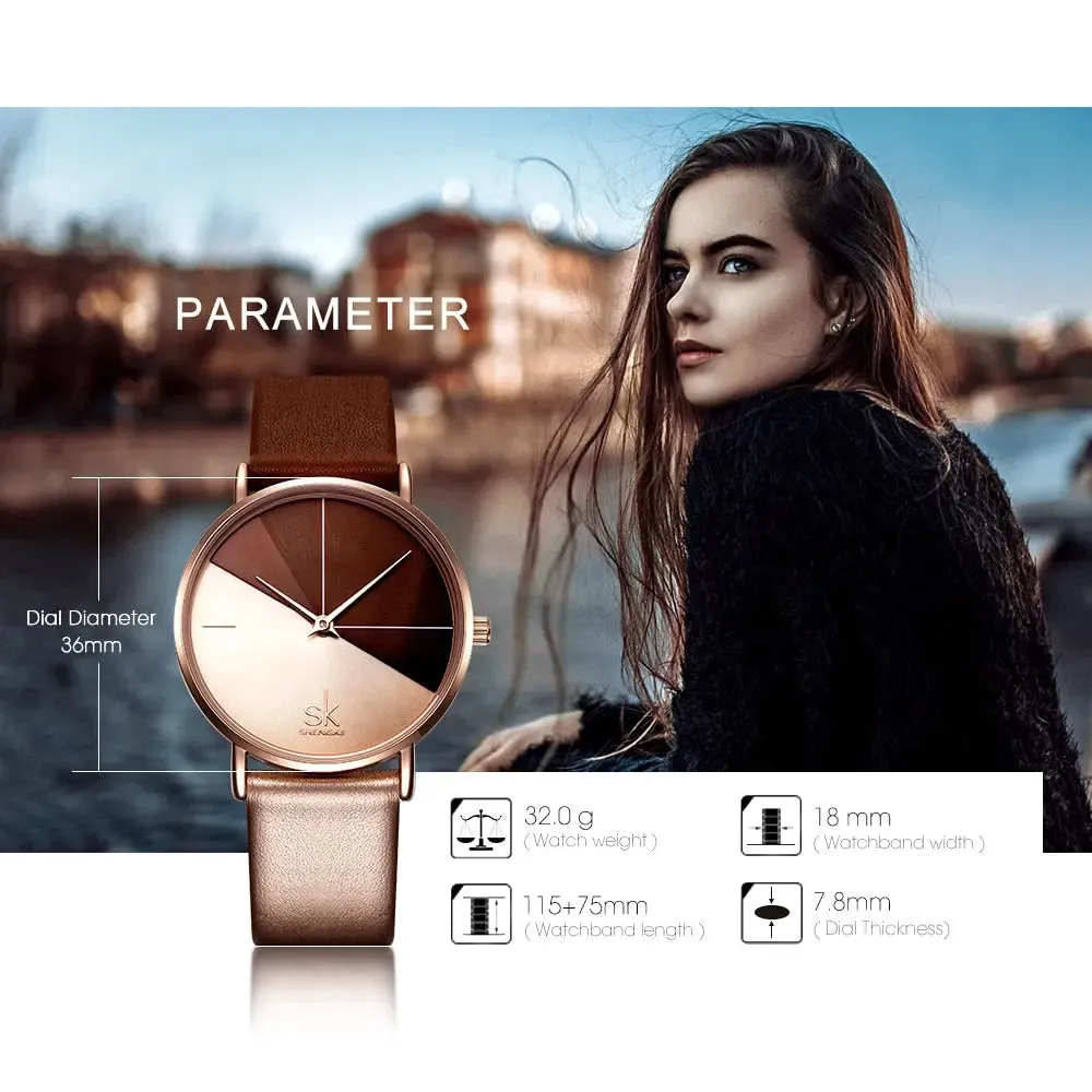 Leather Quartz Watch