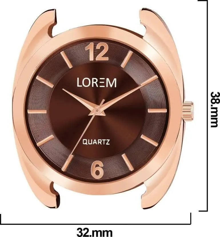 LOREM Brown Stylish Dial Analog Watch For Women LR324