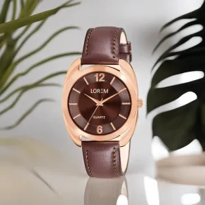 LOREM Brown Stylish Dial Analog Watch For Women LR324