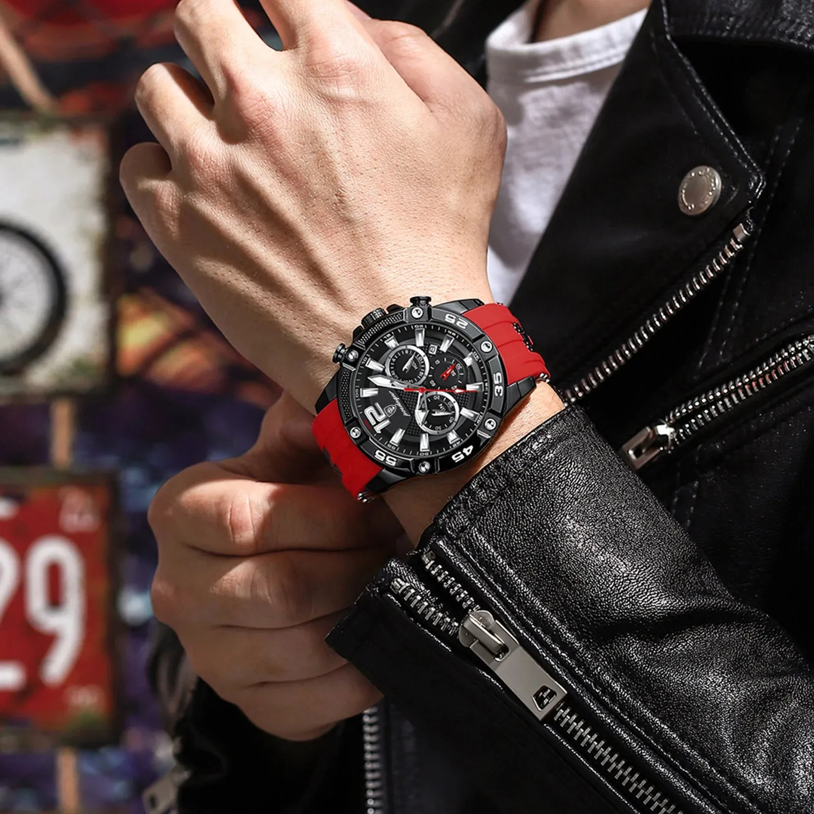 Luxury Man Wristwatch Sport Chronograph Waterproof Watches for Men