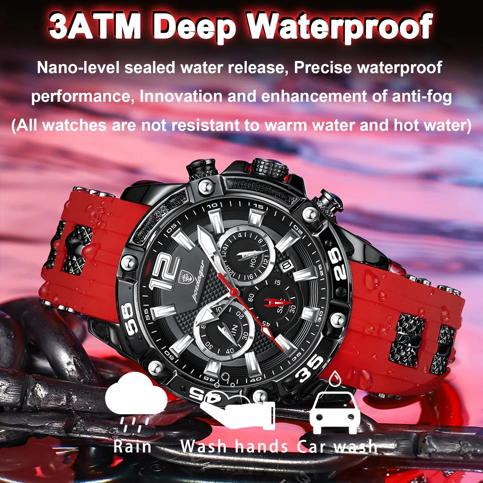 Luxury Man Wristwatch Sport Chronograph Waterproof Watches for Men