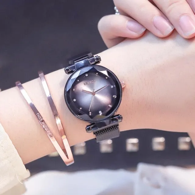 Magnet Magnetic Force Unique Creative Band Luxury Quartz Watches