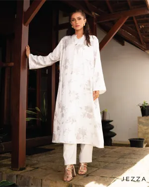 Matte Satin Long-Sleeve Midi Top 61982