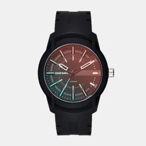 Men's Brown Analog Silicon Watch DZ1819