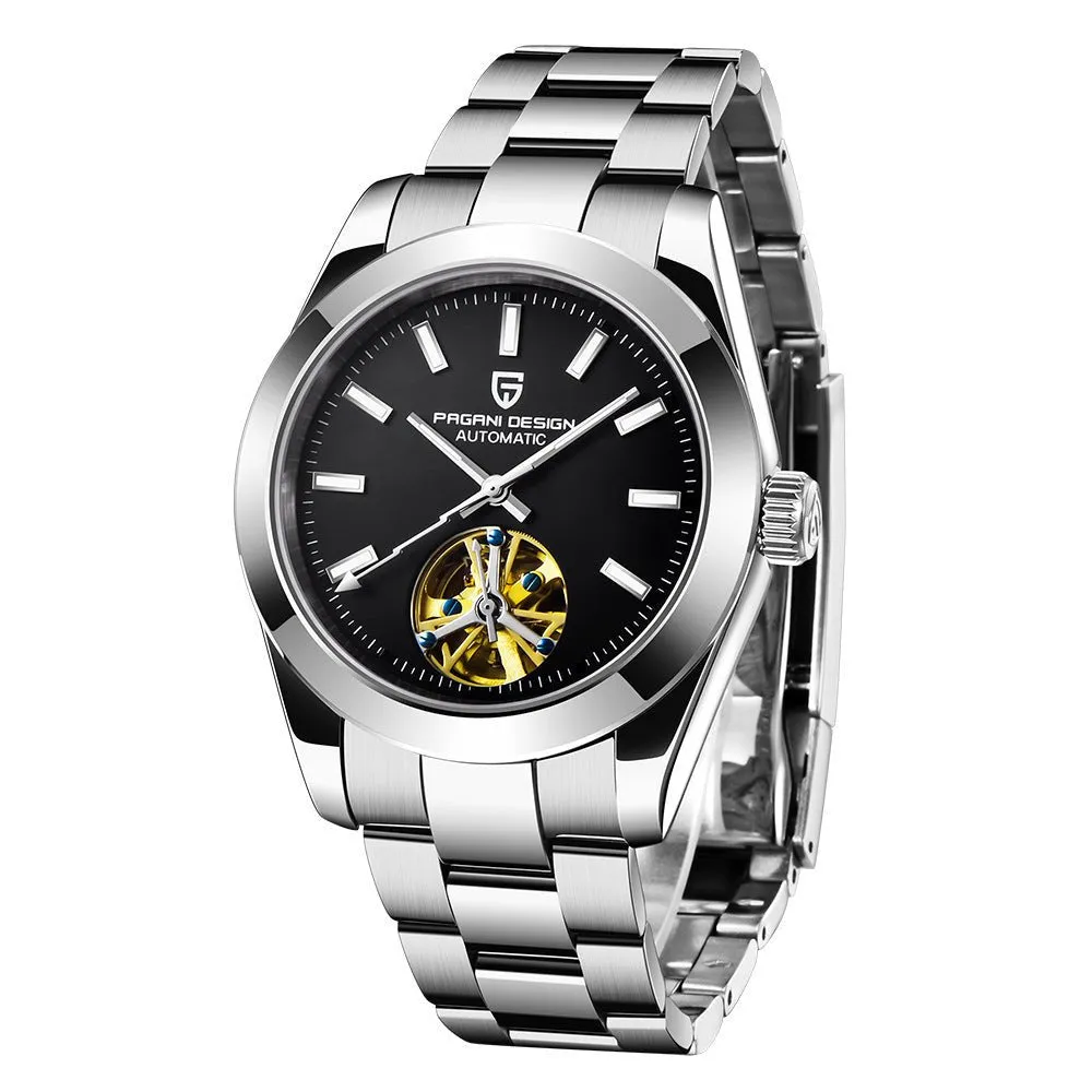 Men's Mechanical Watch With Tourbillon Dial
