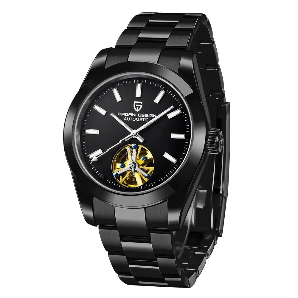 Men's Mechanical Watch With Tourbillon Dial