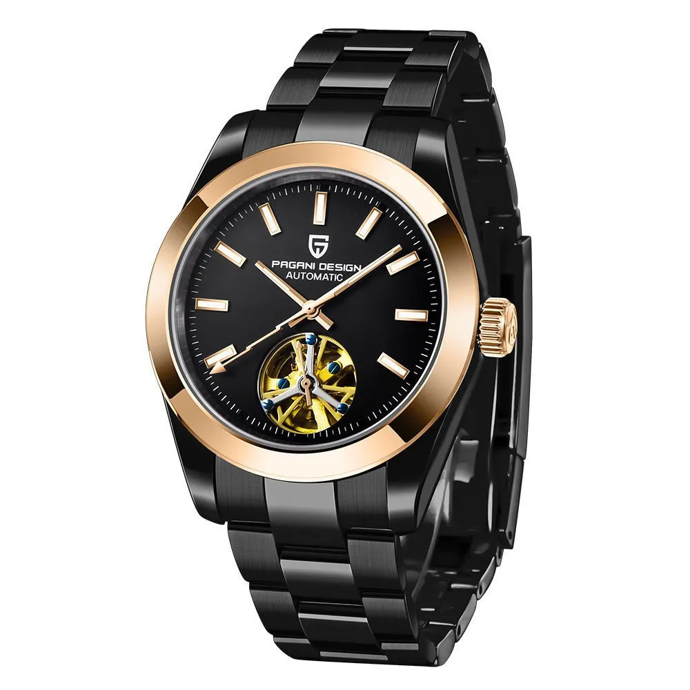 Men's Mechanical Watch With Tourbillon Dial