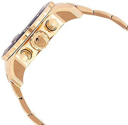 Men's Pro Diver Collection Chronograph 18k Gold-Plated Watch with Link Bracelet