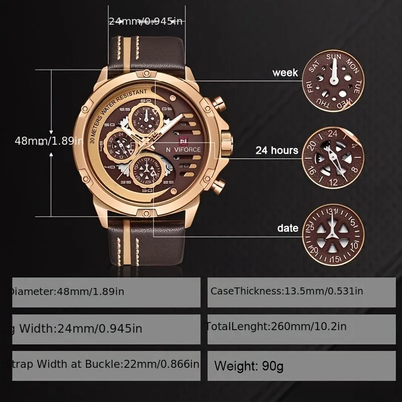 Mens Stylish Quartz Watch Retro Steampunk Fashion