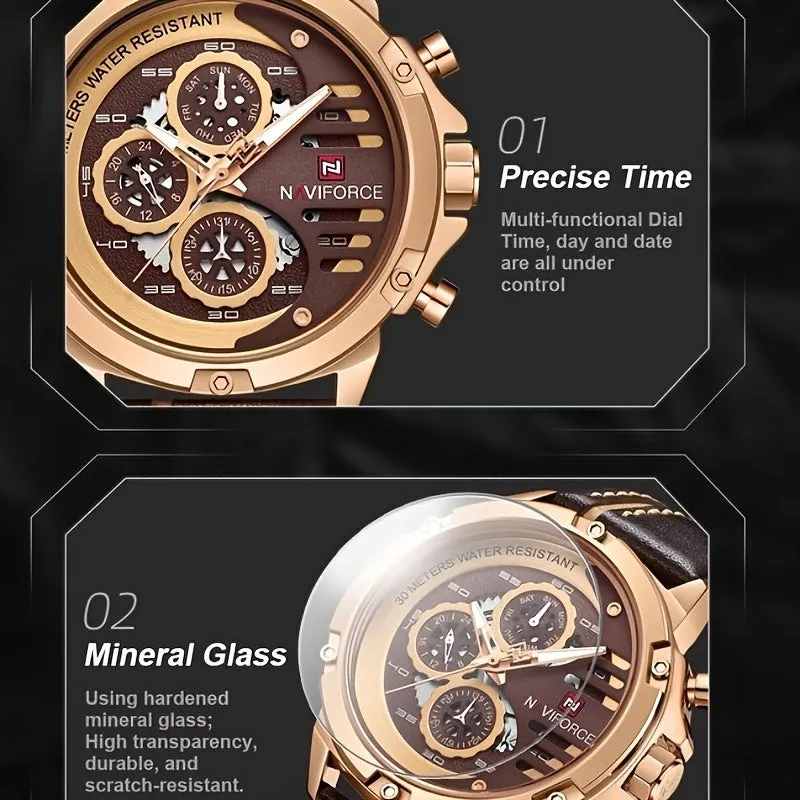 Mens Stylish Quartz Watch Retro Steampunk Fashion