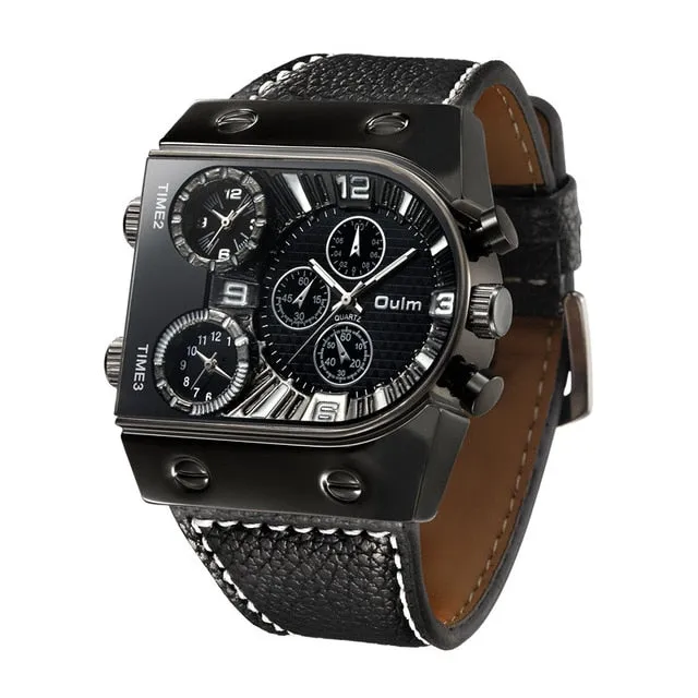 Men's Watches Mens Quartz Casual Leather Strap Wristwatch