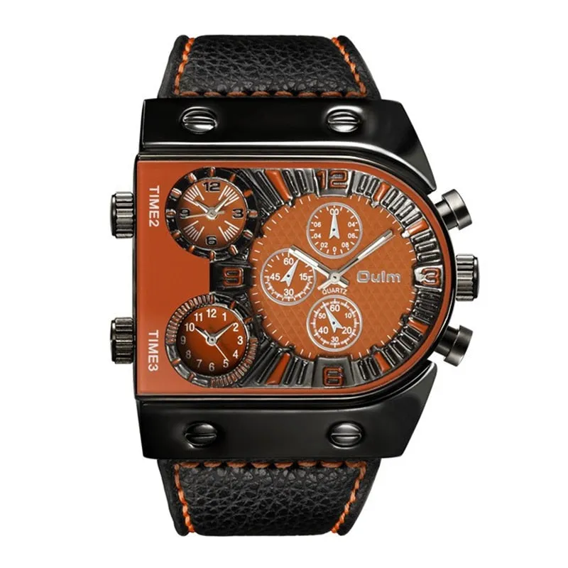Men's Watches Mens Quartz Casual Leather Strap Wristwatch