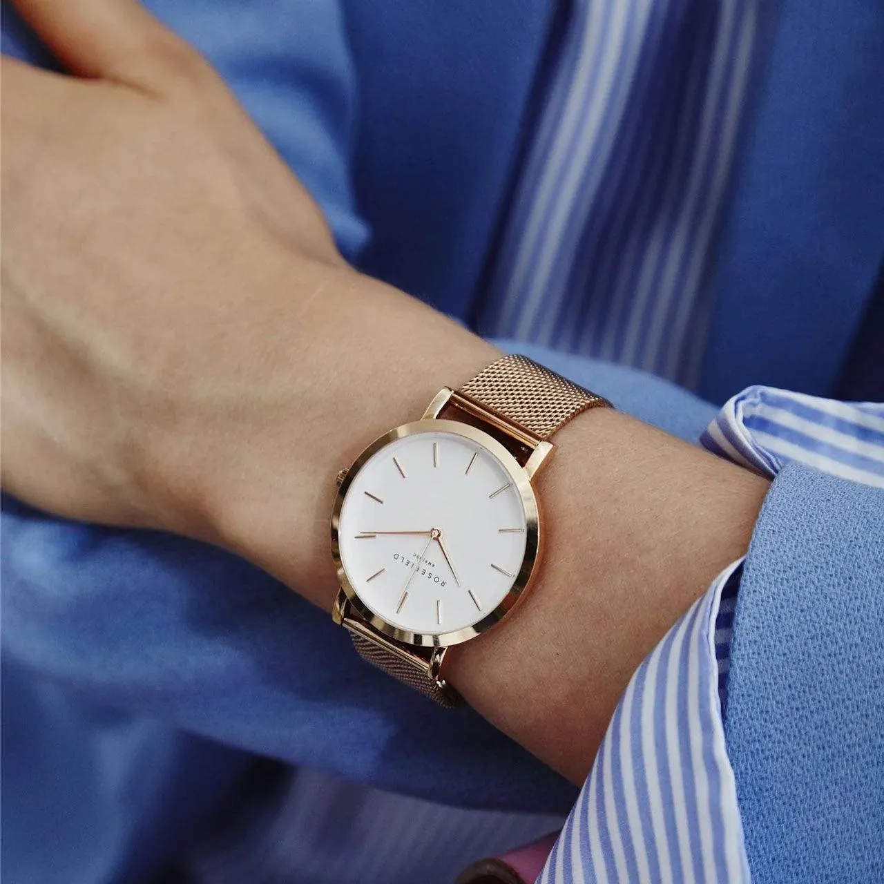 Mercer Rose Gold Mesh
