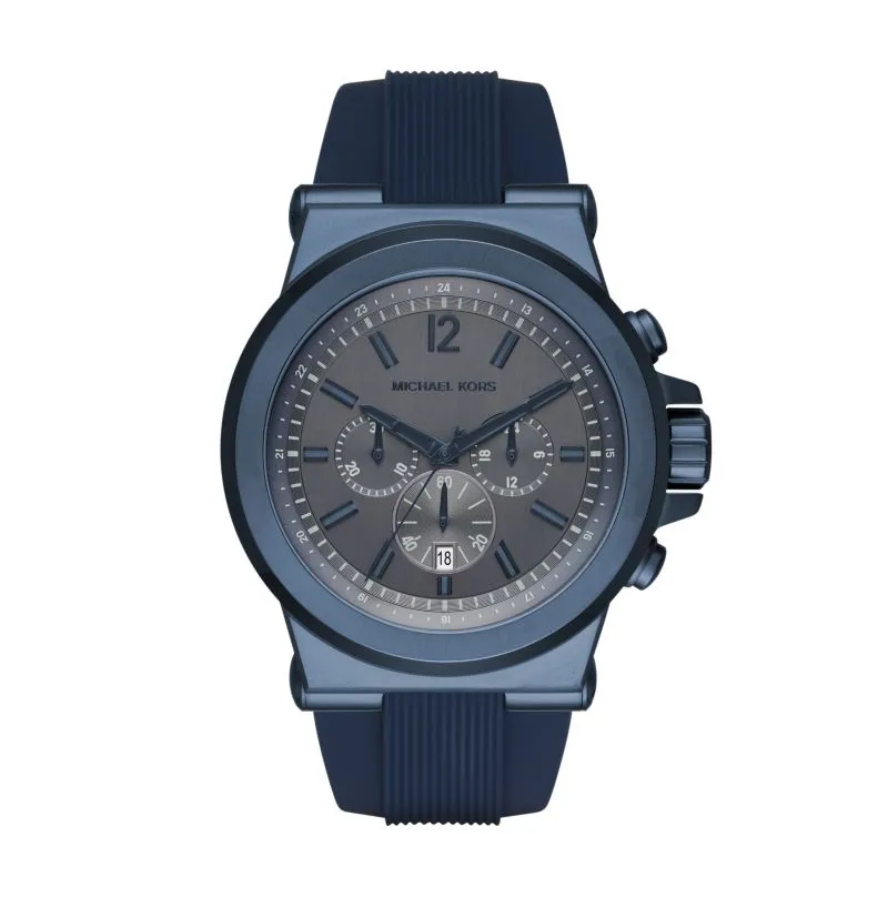 Michael Kors Men's Dylan Navy Silicone Chronograph Watch
