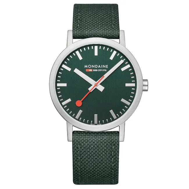 Mondaine Classic 40 mm, Forest Green Watch