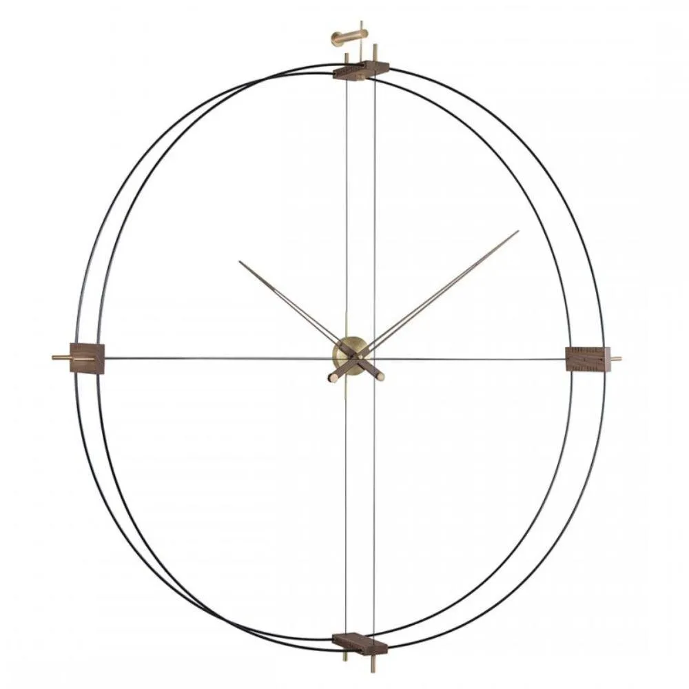 Nomon Delmori G wall clock with walnut hands