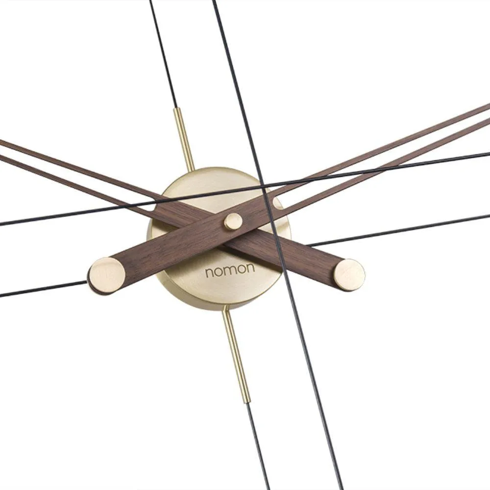 Nomon Delmori G wall clock with walnut hands