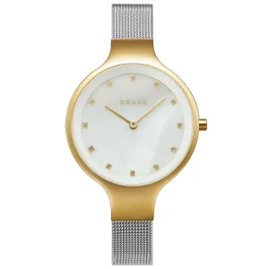 Obaku Women's Classic White Dial Watch - V173LXGWMC2