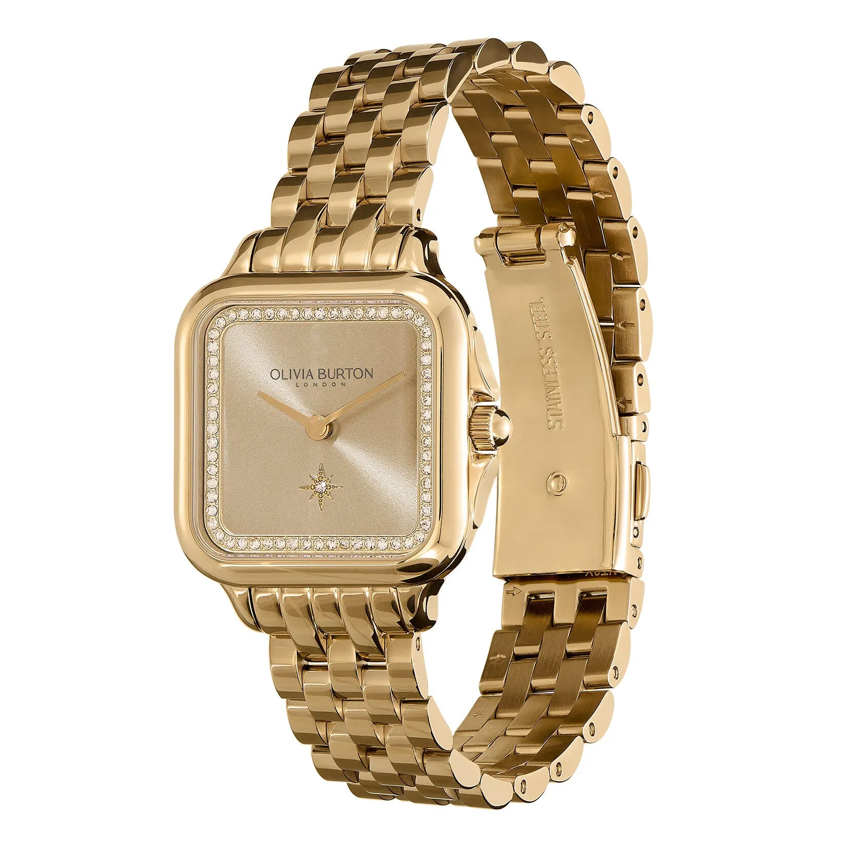 Olivia Burton Classic 28mm Grosvenor Gold Bracelet Watch