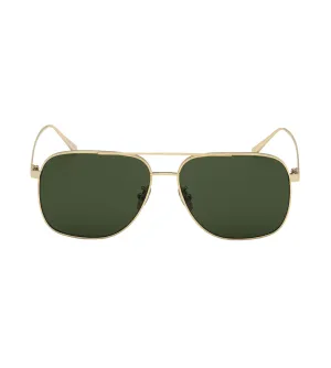 Omega Men's Green Aviator Sunglasses