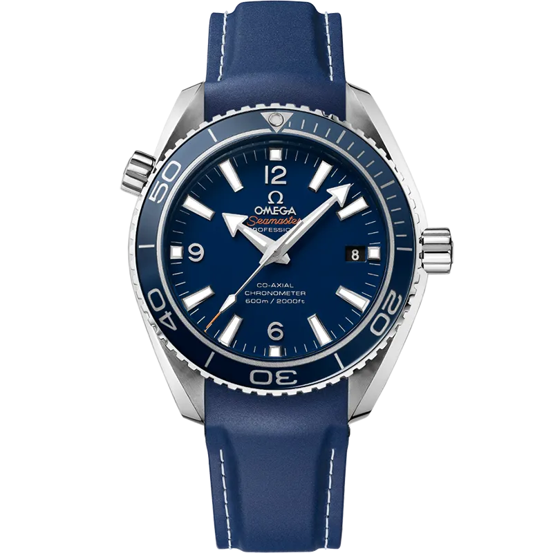 Omega Seamaster Planet Ocean 600M 42 mm, titanium on rubber strap
