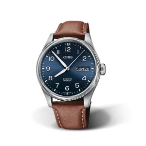 Oris Big Crown ProPilot Big Day Date - Blue Dial & Brown Strap