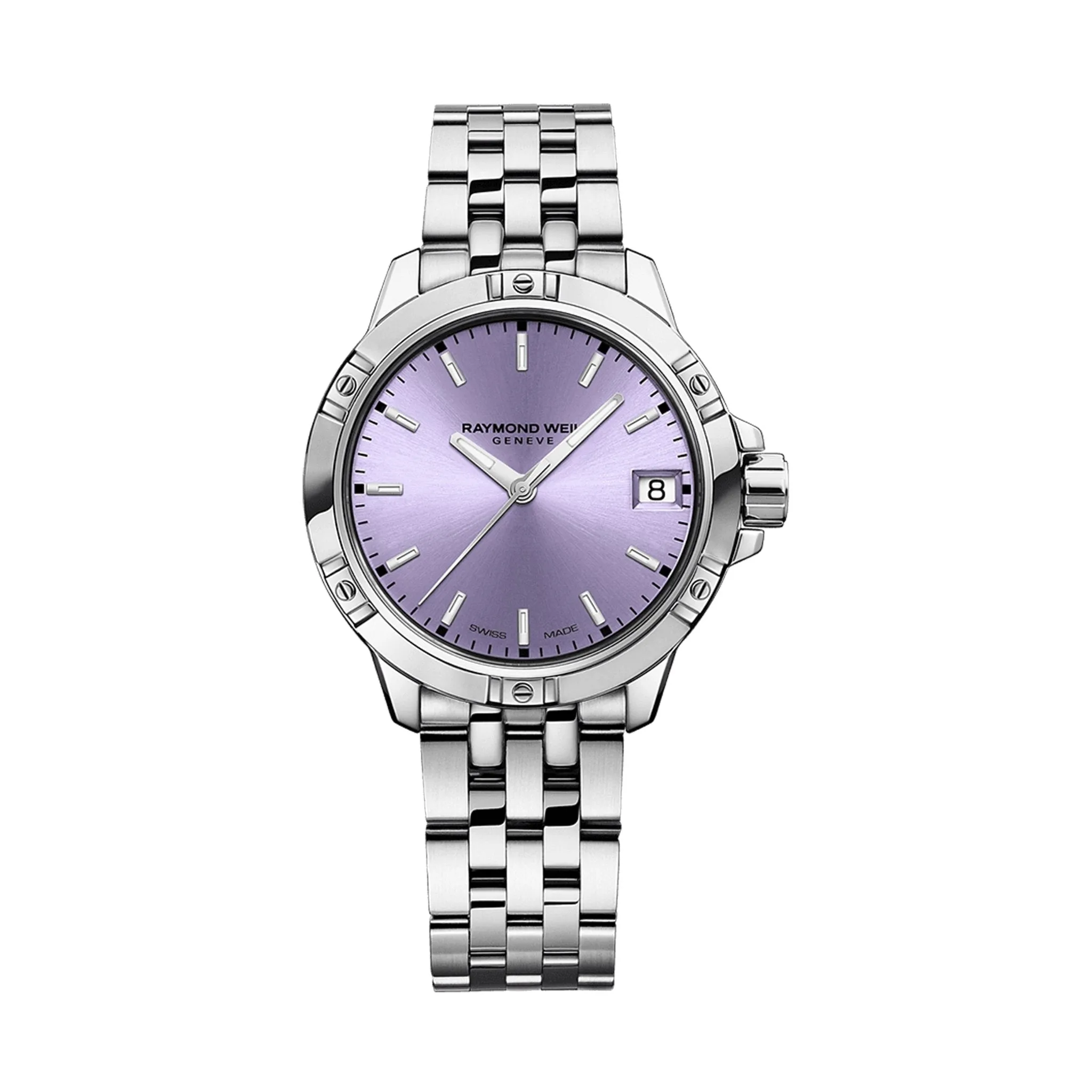 Raymond Weil - Tango Classic Ladies Quartz Lavender Dial Steel Date 30 mm Watch 5960-ST-46001