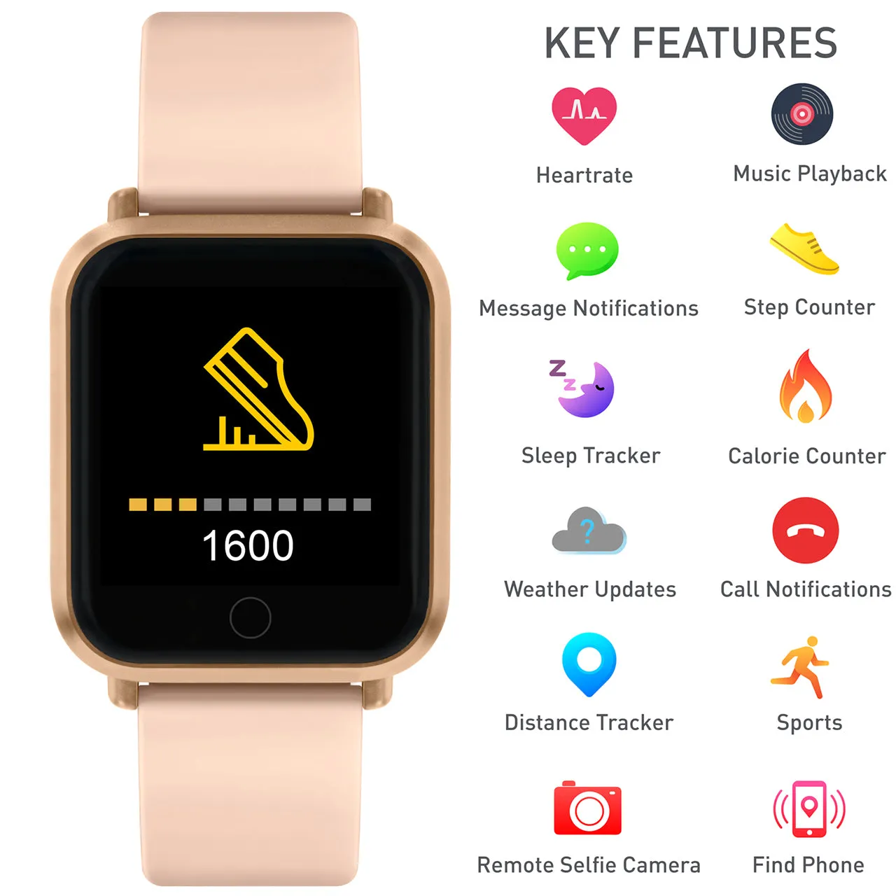 Reflex Active Series 6 Pink Smart Watch