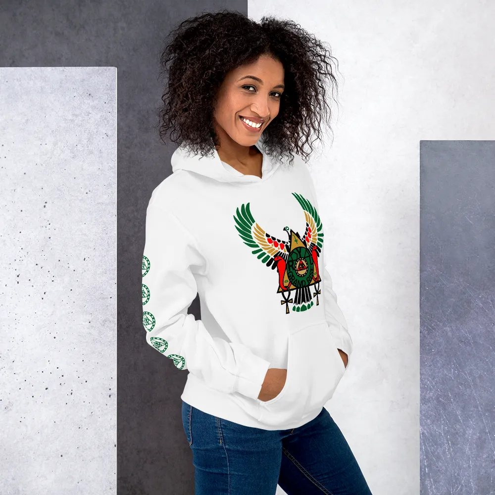 ROYAL. | RA PARTY | GRAND RISING Unisex Hoodie Nubian Flag And Gradient Varieties