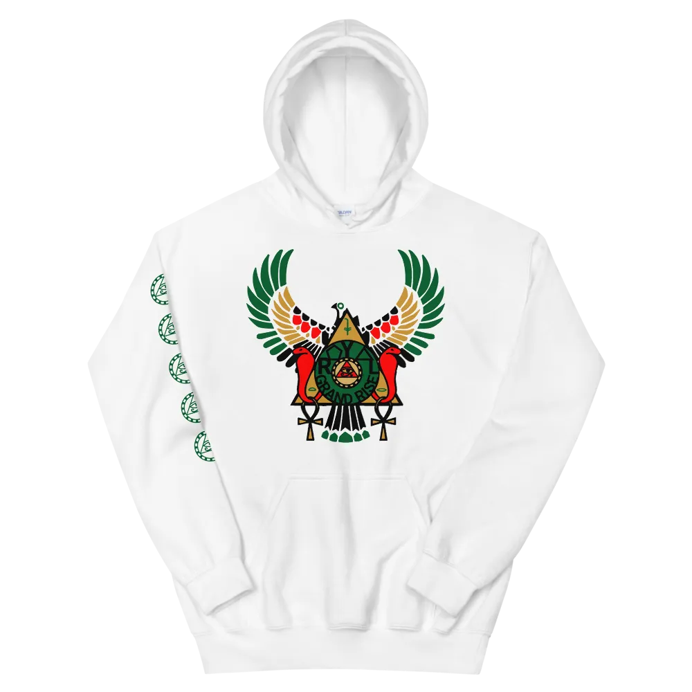 ROYAL. | RA PARTY | GRAND RISING Unisex Hoodie Nubian Flag And Gradient Varieties
