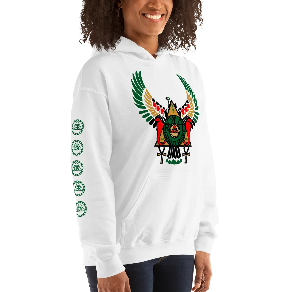 ROYAL. | RA PARTY | GRAND RISING Unisex Hoodie Nubian Flag And Gradient Varieties