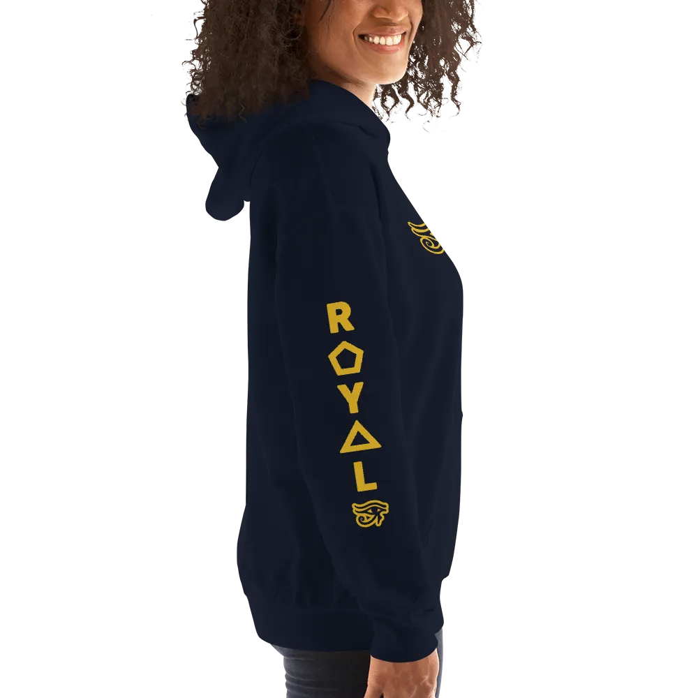 ROYAL. | Urban Resort | RA PARTY ROYAL EMBLEM Unisex Heavy Blend Hoodie HONEYCOMB GOLD (5 VARIETIES)