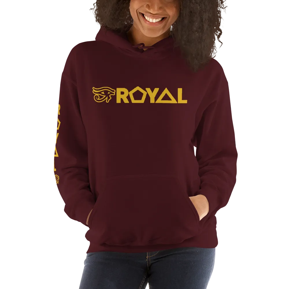 ROYAL. | Urban Resort | RA PARTY ROYAL EMBLEM Unisex Heavy Blend Hoodie HONEYCOMB GOLD (5 VARIETIES)