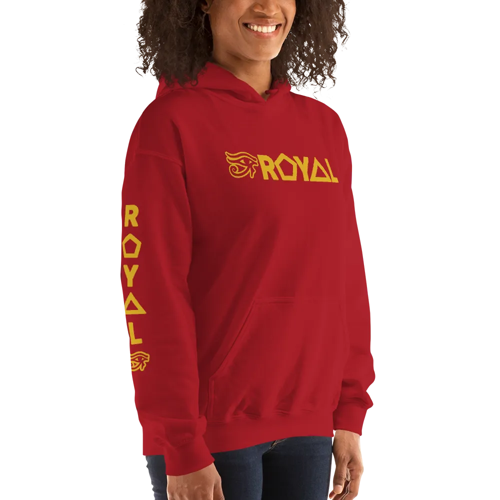 ROYAL. | Urban Resort | RA PARTY ROYAL EMBLEM Unisex Heavy Blend Hoodie HONEYCOMB GOLD (5 VARIETIES)