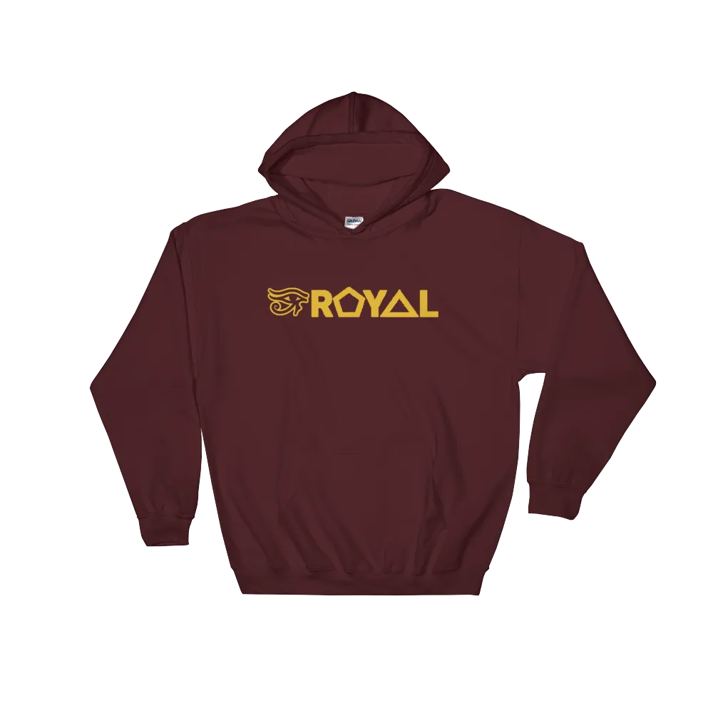 ROYAL. | Urban Resort | RA PARTY ROYAL EMBLEM Unisex Heavy Blend Hoodie HONEYCOMB GOLD (5 VARIETIES)