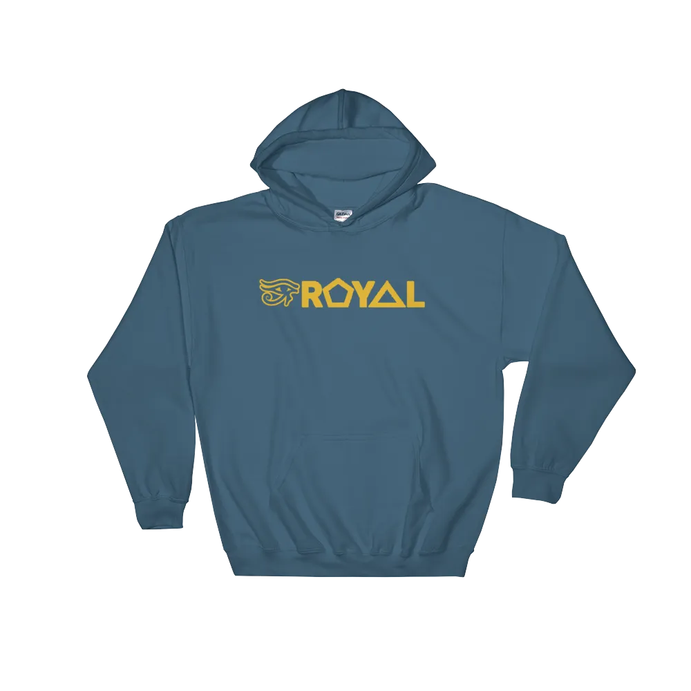 ROYAL. | Urban Resort | RA PARTY ROYAL EMBLEM Unisex Heavy Blend Hoodie HONEYCOMB GOLD (5 VARIETIES)