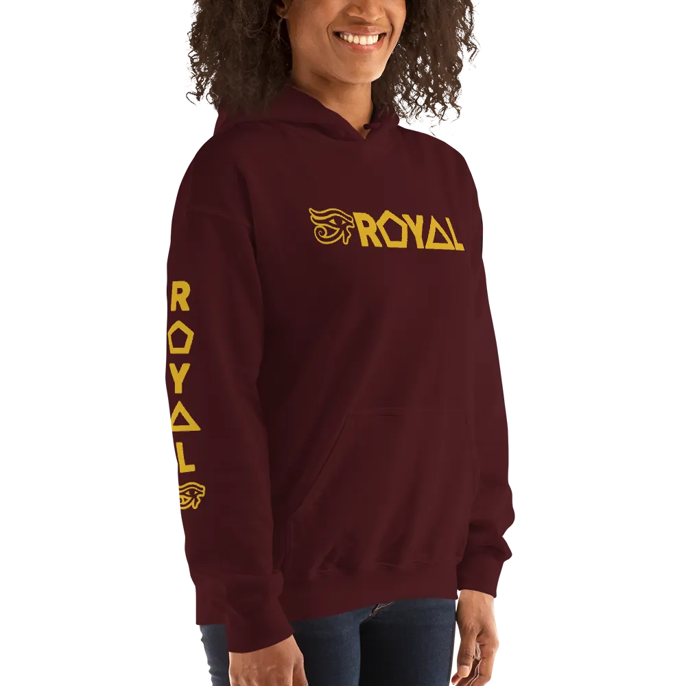 ROYAL. | Urban Resort | RA PARTY ROYAL EMBLEM Unisex Heavy Blend Hoodie HONEYCOMB GOLD (5 VARIETIES)