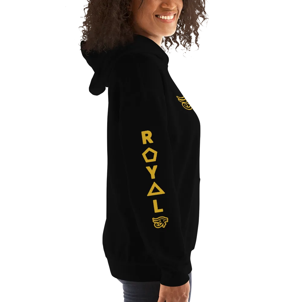 ROYAL. | Urban Resort | RA PARTY ROYAL EMBLEM Unisex Heavy Blend Hoodie HONEYCOMB GOLD (5 VARIETIES)