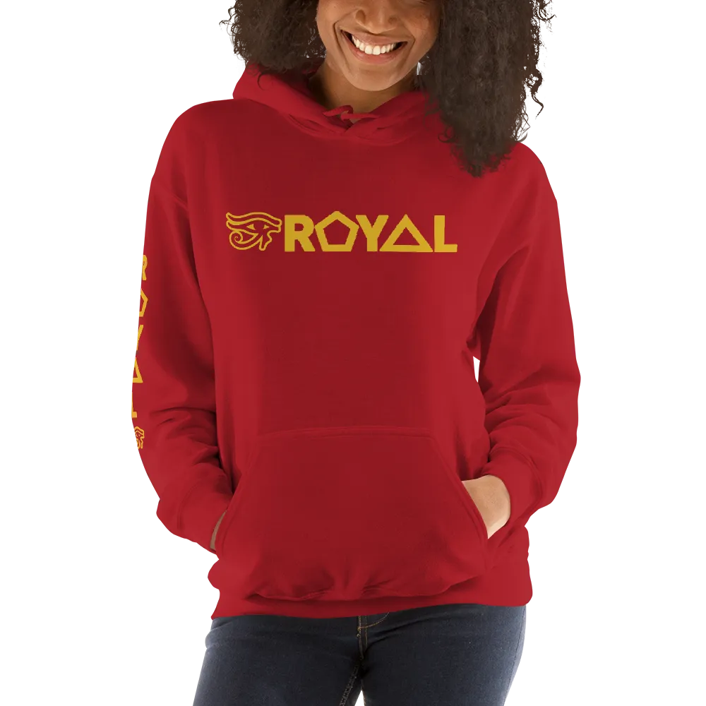 ROYAL. | Urban Resort | RA PARTY ROYAL EMBLEM Unisex Heavy Blend Hoodie HONEYCOMB GOLD (5 VARIETIES)