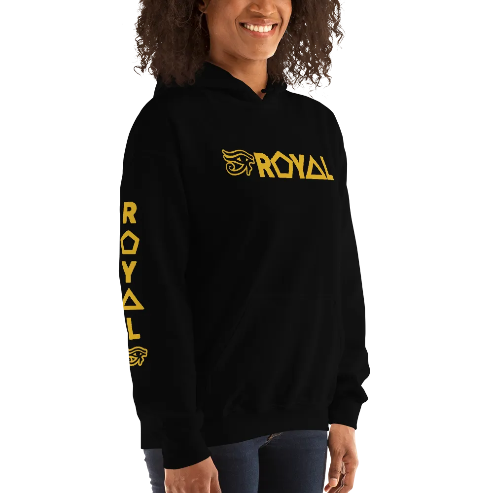 ROYAL. | Urban Resort | RA PARTY ROYAL EMBLEM Unisex Heavy Blend Hoodie HONEYCOMB GOLD (5 VARIETIES)